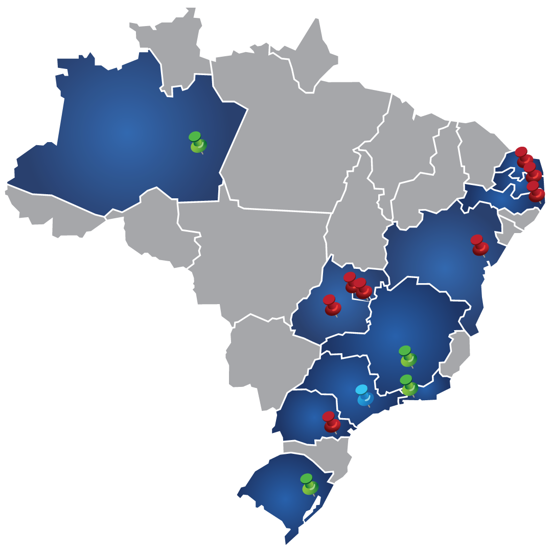Presença em diversos estados brasileiros